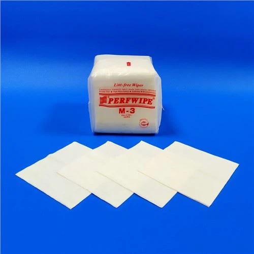 Lint gratis ti sèvyèt M3 nonwoven 25CMX25CM Cleanroom ti sèvyèt